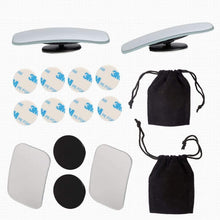 AmFor, HD Glass Convex Lens Frameless Adjustable Blind Spot Mirror for All Universal Vehicles Car Stick-on Design (2 PCS) (Rectangle), 2 Pack