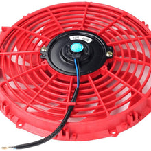 Compatible with 92-00 Honda Civic Dual 3 Row Core Lightweight Performance Aluminum Radiator + 12" Blue Cooling Fan