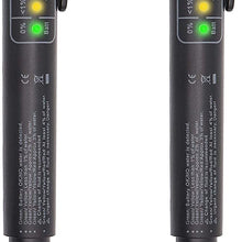 Taxutor 2pcs Brake Fluid Tester Pen Hydraulic Fluid/Liquid/Oil Moisture Analyzer with 5 LED Indicators, Auto Brake Diagnostic Testing Tool for DOT3 DOT4 Brake Fluid