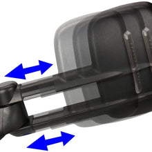 DNA Motoring TWM-021-T888-BK-AM Pair of Towing Side Mirrors