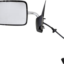 Dorman 955-248 Driver Side Power Door Mirror - Folding for Select Dodge Models, Chrome
