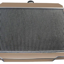 ALLOYWORKS 3 Row All Aluminum Radiator For 1972-1986 Jeep CJ CJ5 CJ7 Chevy Small Block SBC Swap V8 AT/MT