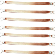 7PCS Bare Copper Bonding Strap/Earth Braided Copper Strap/Engine Grounding Strap with Tinned Crimped Lugs /12" length x 0.5" width