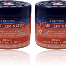 Ozium Gel Smoke & Odor Eliminator - The Original Anywhere Odor Eliminator & Deodorizer, Fresh Citrus Scent for Home, Office, RV and Car Air Freshener 4.5 oz Gel (Pack of 2)