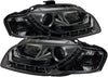 Spyder Auto PRO-YD-AA405-DRL-SM Audi A4 Smoke DRL LED Projector Headlight (Smoke)