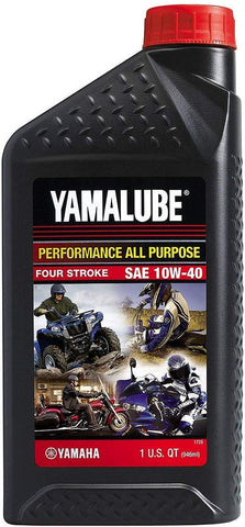 Yamaha LUB-10W40-AP-12 Yamalube 10W40 All Performance Oil Quart; LUB10W40AP12 Made by Yamaha
