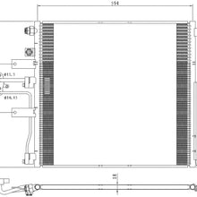MDR OE Replacement for Ram PICKUP-RAM-1500 2013-2019 Condenser (4392) V6 3.0L/3.6L V6/5.7L V8(Partslink # CH3030253)