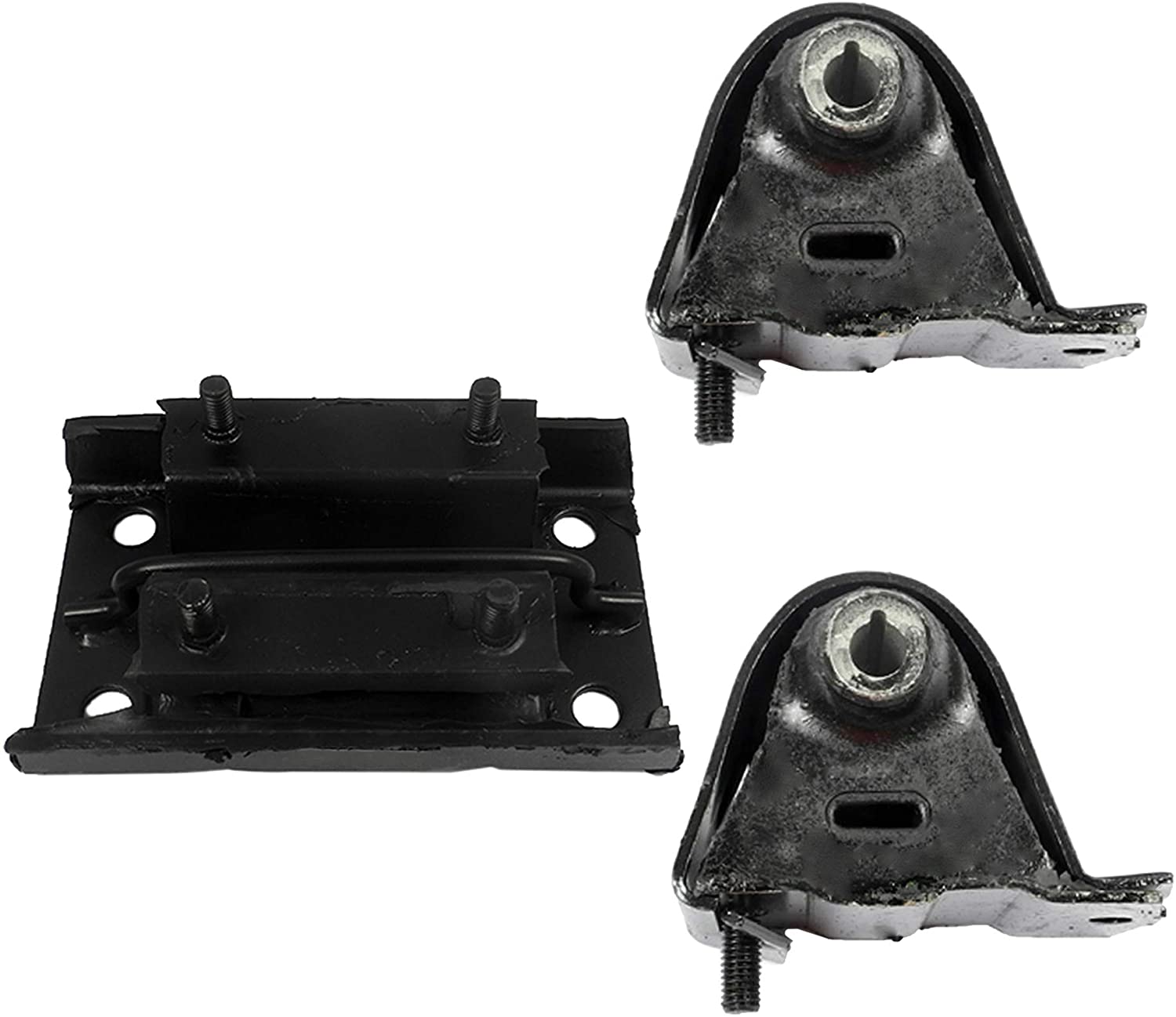 Compatible Replacement For Jeep 1997-2006 TJ Wrangler 2.4L 2.5L 4.0L 2883 2883 2882 Engine Motor and Transmission Mount Set 3PCS 1997 1998 1999 2000 2001 2002 2003 2004 2005 2006