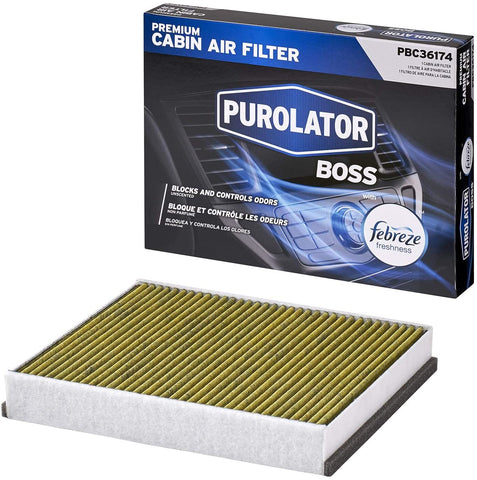 Purolator PBC36174 PurolatorBOSS Premium Cabin Air Filter with Febreze Freshness