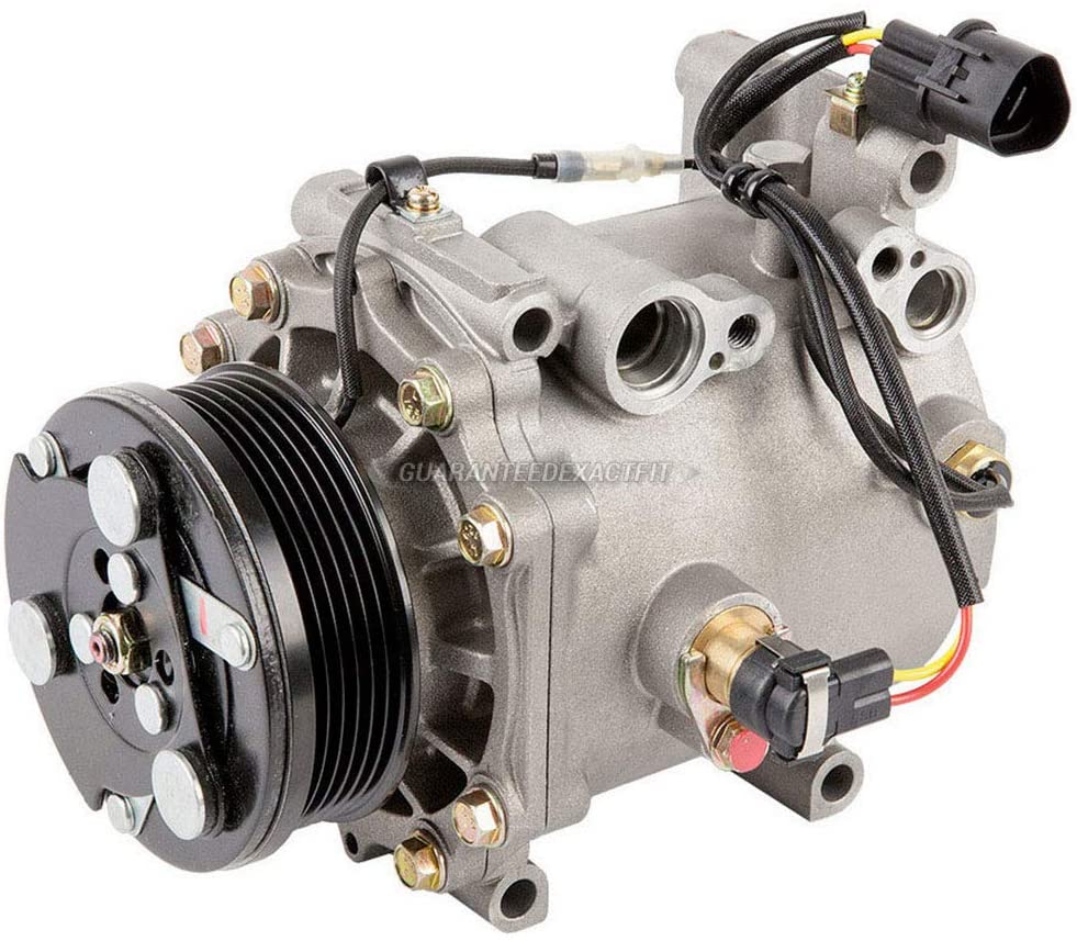 AC Compressor & A/C Clutch For Mitsubishi Eclipse Galant & Dodge Stratus w/ 3.0L V6 & 3-Wire Electrical Connector - BuyAutoParts 60-00825NA NEW