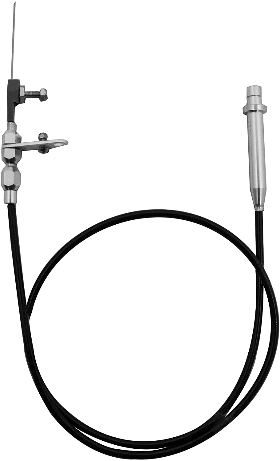 CHEVY/GM TURBO TH-350 TRANSMISSION KICKDOWN CABLE KIT - BLACK