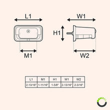 LED License Plate Light for Trailer [Stud Mount] [DOT FMVSS 108] [SAE L] [Black-Finish] [Waterproof] [12V DC] License Tag Lights for UTV ATV Trailer Truck RV Boat