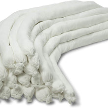 AABACO Oil Only Absorbent Socks – Snake to soak up Any Oil, Diesel, Fuel or Hydrocarbon Based fluids – Repels Water - 3” x 48” – Absorbing up to 10 Gallons – Clean Oil Spills (Pack of 20)