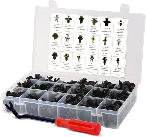 AFA Tooling Replacement for Honda Clips (190 Pcs) - Most Popular Sizes and Applications - with Fastener Remover