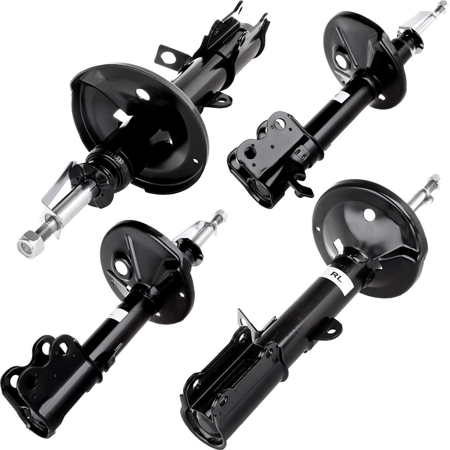 ROADFAR 4x Front Rear Struts Shocks Absorbers Fit for 1998 1999 2000 2001 2002 Chevrolet Prizm,1992-1997 Geo Prizm,1993-2002 Toyota Corolla 333236 333237 234059 234060