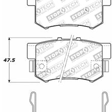 StopTech 308.05370 Street Brake Pads; Rear with Shims and Hardware
