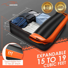 Car Rooftop Cargo Carrier Bag, Expandable 15 to 19 Cubic Feet 100% Waterproof Car Roof Bag for All Vehicle With/Without Racks, with Storage Bag, Anti-Slip Mat, 8+2 Durable Straps, 4 Door Hooks