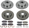 Power Stop KOE7035 Autospeciality Replacement Front and Rear Brake Kit- OE Rotors & Ceramic Brake Pads