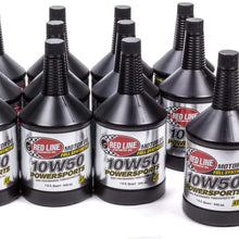 Red Line Oil 42604 CASE/12 10w50 Powersports MotorOil Case 12x1 Qt, 384. Fluid_Ounces