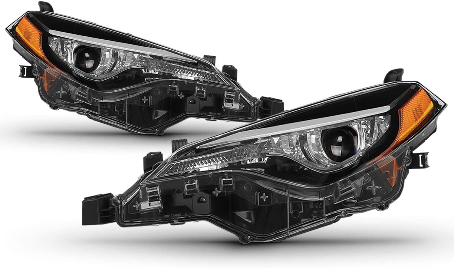 Left Side Projector Headlight Fits 2017 2018 2019 Toyota Corolla LE Eco L LE Models LED Headlamp Driver LH