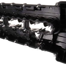 MYSMOT 264-936 Engine Valve Cover With Gasket Compatible with BMW 135i 335i 535i 740i 740Li M2 M235i M240i X6 Z4 L6 3.0L 11127565284