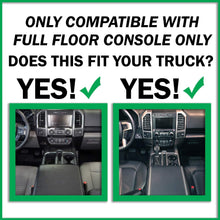 Red Hound Auto Center Console Organizer 2pc Stackable Set Organizational System Inserts Compatible with Ford F-150 2015 2016 2017 2018 2019 Full Console Black Anti-Rattle Made in USA