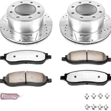Power Stop KC1799-36 Z36 Truck & Tow Rear Caliper Kit-Drilled/Slotted Brake Rotors, Carbon-Fiber Ceramic Brake Pads, Calipers