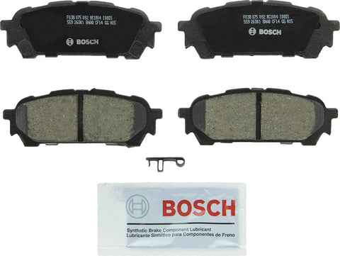 Bosch BC1004 QuietCast Premium Ceramic Disc Brake Pad Set For Saab: 2005-2006 9-2X; Subaru: 2004-2008 Forester, 2003-2007 Impreza; Rear