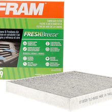FRAM Fresh Breeze Cabin Air Filter Replacement for Car Passenger Compartment w/Arm and Hammer Baking Soda, Easy Install, CF8644A for Select Volkswagen and Audi Vehicles , white