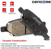 CENCORE Rear Brake Disc Pad Set 4 pcs Ceramic Brake Pads Kits Compatible with Chevrolet Cobalt 2005-2009/Chevrolet HHR 2008-2010/Chevrolet MALIBU 2004-2012/Pontiac G6 2005-2010