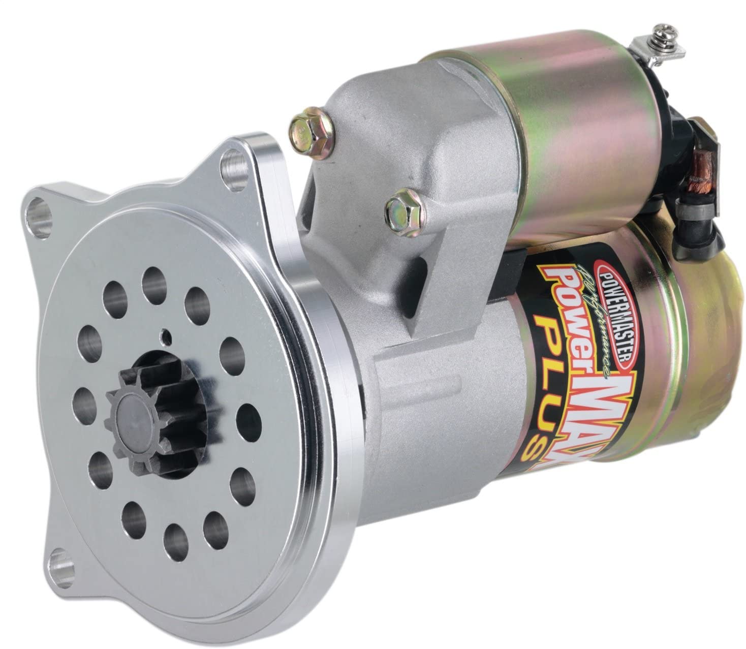 Powermaster Performance 9106 PowerMAX Plus Starter (Mini Ford [BB] FE w/billet Black 3 Ear Mtg 1963 1/2, 1965 & UP 184T Flyw 11:1 Natural)