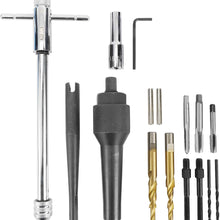 KUNTEC 16pcs Glow Plug Removal Remover Tool Set 8mm 10mm Damaged Glow Plug Extractor Repair Tool