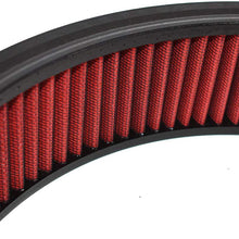 A-Team Performance Air Filter Element Air Cleaner High Flow Replacement Washable and Reusable Round Cotton Fiber Compatible with Buick Chevrolet GMC Ford Mopar Oldsmobile Pontiac (14X3)