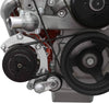 ICT Billet LS Truck Low Mount 4 Rib Air Conditioning Compressor Bracket for Sanden 7176 SD7 Compressor Compatible with LM7 LR4 LQ4 L59 LQ9 L33 L92 L98 LSX 551137-LS74-3