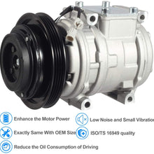 AUTEX AC Compressor & A/C Clutch CO 10246C 67324 Compatible with Tacoma 1995 1996 1997 1998 1999 2000 2001 2002 2003 2004 3.4L