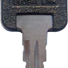 Global Link Key-Blank Blank Key for RV Entry Door Locks - Purple