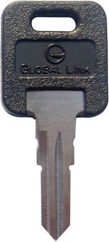 Global Link Key-Blank Blank Key for RV Entry Door Locks - Purple