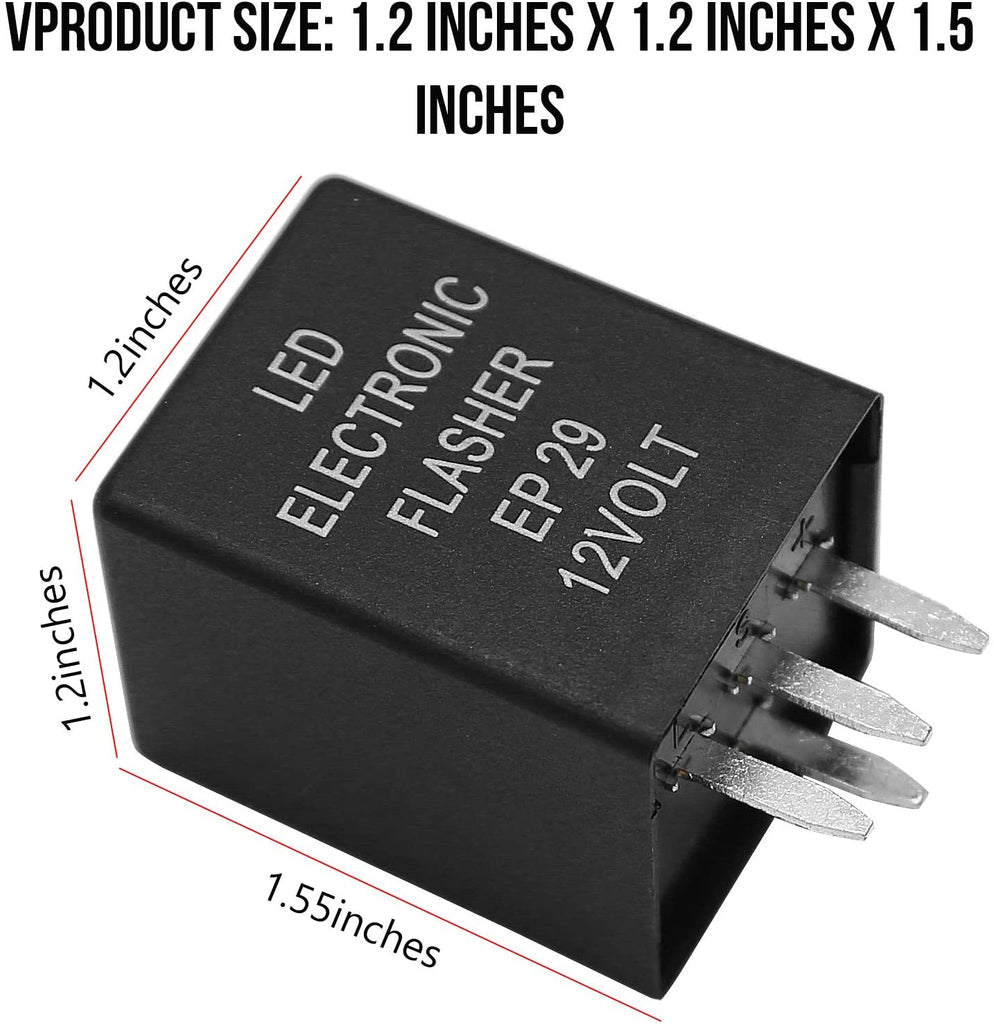 4-Pin EP29 EP29N 12 Volt LED Electronic Flasher Relay Fix For LED Turn ...