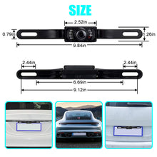 Vehicle Backup Camera, Car Rear View Camera Waterproof High Definition Color Wide Viewing Angle License Plate Car Camera with 7 Infrared Night Vision