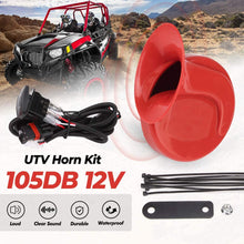 KEMIMOTO Universal UTV Horn Kit RZR Horn Kit UTV Horn Switch Kit Horn Kit With Button Horn Install Kit Compatible with RZR & Ranger Red