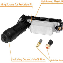 Engine Oil Cooler Oil Filter Housing Adapter Assembly | for 2011-2013 Dodge Jeep Chrysler 3.6L V6 Engine | Replaces# 5184294AE, 5184294AC, 5184294AD, 5184304AD, 5184304AE, 5184304AF