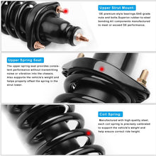 AUTOSAVER88 Rear Pair Complete Struts & Coil Spring Assembly Compatible with 2001-2005 Honda Civic,Quick Struts Shock Kit ATSS0K01