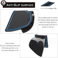 Auovo Anti Dust Door Mats for Toyota Highlander 2019 2018 2017 2016 2015 2014 Interior Accessories Custom Fit Door Compartment Cup Center Console Liners(14pcs/Set, Blue)