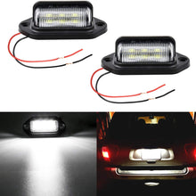 LivTee Waterproof 12V LED Tag License Plate Lamp Light for Truck SUV Trailer Van, Step Courtesy Lights, Dome Cargo Lights or Under Hood Light, Xenon White(2-Pieces)