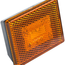 Lumitronics Reflector/Clearance LED Marker Light w/Ear Mount (Amber Lens)
