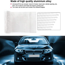 TKSE 3x6mm Aluminum Alloy Car Grille Mesh Sheet Grid Body Bumper Rhombic Grill Universal