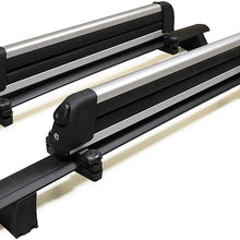 BRIGHTLINES Crossbars & Ski Rack for up to 6 Skis or 4 Snowboards Combo Compatible with 2011-2021 Jeep Grand Cherokee