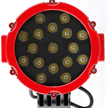 Black Horse Off Road 17EB26MA-PLR Black Grille Guard Kit with 7" Red LED Lights Compatible with 1999 2004 Jeep Grand Cherokee