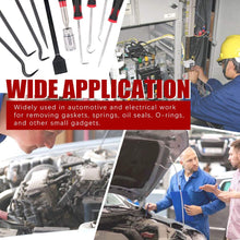 9Pcs Long Hook and Pick Set with Magnetic Telescoping Pick Up Tool Kit, Precision Scraper Gasket Scraping Hose Removal Puller Hook and Pick Set Perfect for Automotive and Electronic Tools