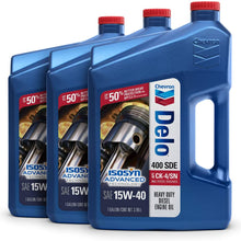 Delo 400 SDE SAE 15W-40 Motor Oil - 1 Gallon Jug, (Pack of 3)